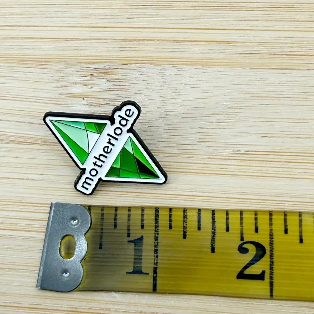 Sims Inspired Motherlode Enamel Pin Video Game Nostalgia Gamer Retro Green